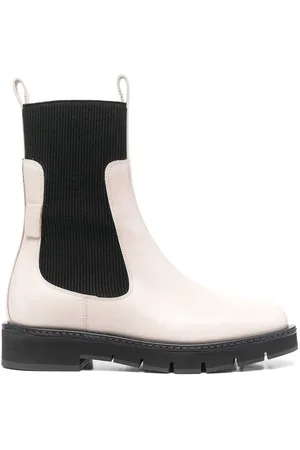 Salvatore Ferragamo Two-tone pull-on boots