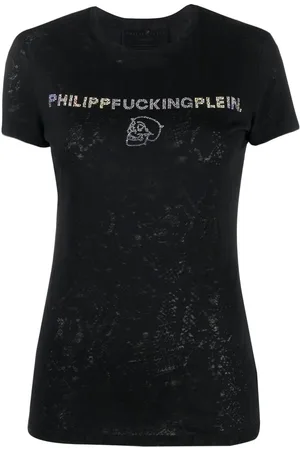 Philipp Plein Rhinestone-embellished cotton T-shirt