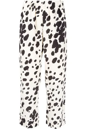 Marni Cow-print cropped trousers
