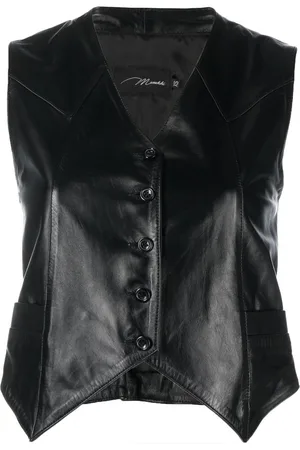 Manokhi Harlow cropped leather vest