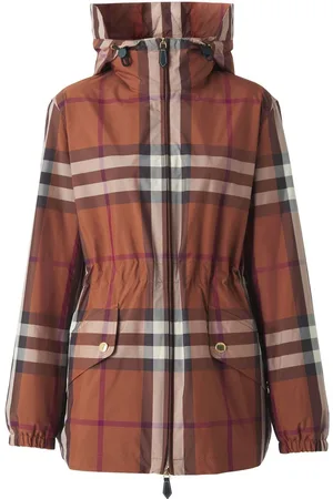Burberry Check-pattern lightweight parka jacket