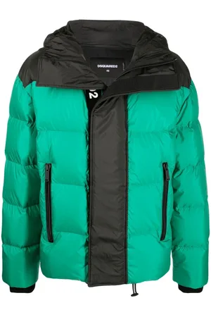 Dsquared2 Zip-pockets hooded padded jacket
