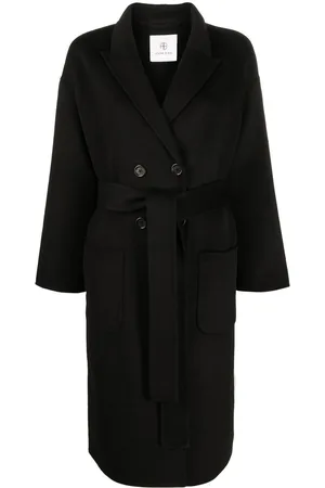 ANINE BING Belted double-breasted coat