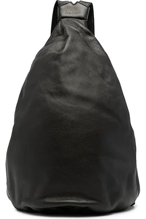 YOHJI YAMAMOTO Logo-embossed leather backpack