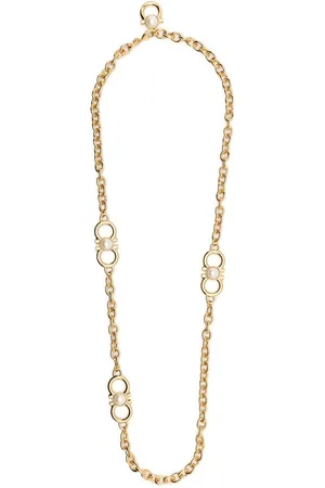 Salvatore Ferragamo Gancini & pearl chain-link necklace