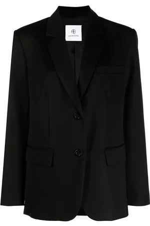 ANINE BING Classic single-breasted wool blazer