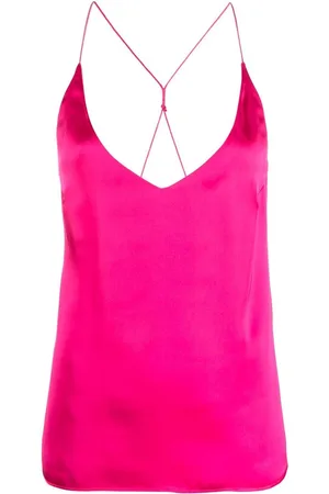 BLANCA Spaghetti-strap satin camisole