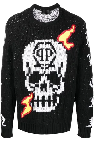 Philipp Plein Skull-detail knit jumper