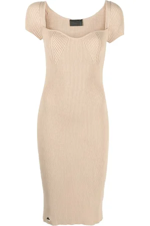 Philipp Plein Rib-knit midi dress
