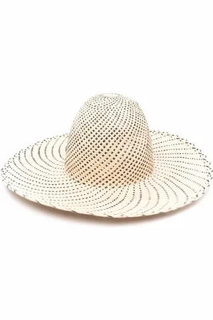 HENRIK VIBSKOV Woven wicker-design sun hat