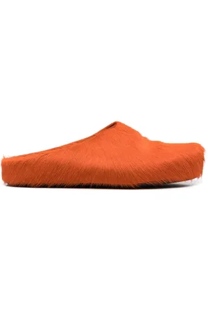 Marni Fussbet Sabot calf-hair slippers