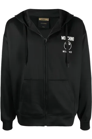 Moschino Logo-print zip-up hoodie