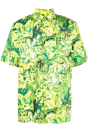 Ninamounah Broke short-sleeve organic cotton shirt