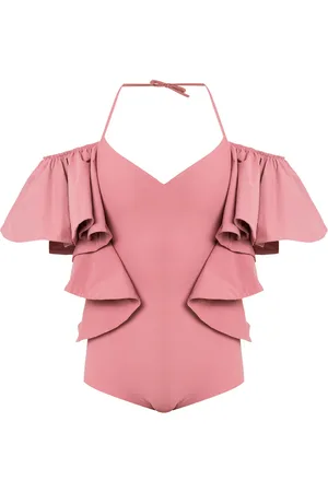 AMIR SLAMA Ruffled swimsuit