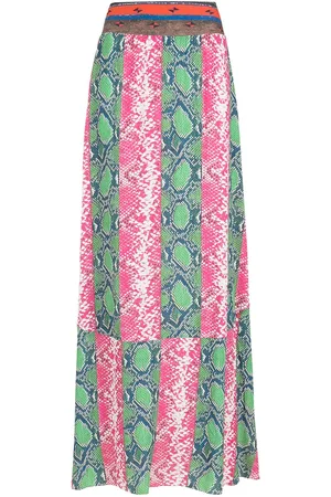 AMIR SLAMA Patchwork-panelled maxi skirt