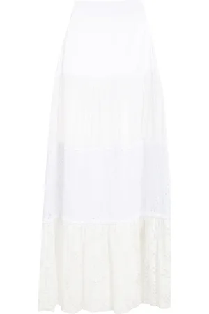 AMIR SLAMA Broderie-anglaise full skirt