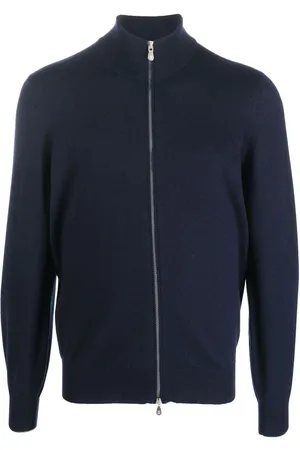 Brunello Cucinelli Funnel neck zip-up cashmere jumper