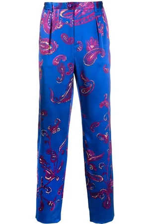 Saint Laurent Paisley-print tailored trousers