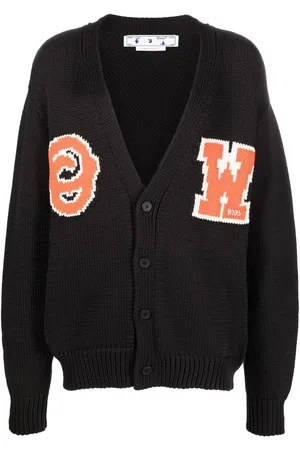 OFF-WHITE Logo-intarsia cardigan