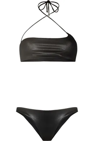 The Attico Crossover-strap detail bikini set