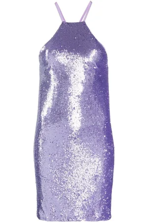 The Attico Sequin-embellished open-back dress