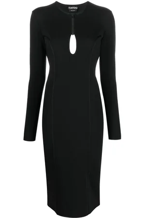 Tom Ford Keyhole detail midi dress