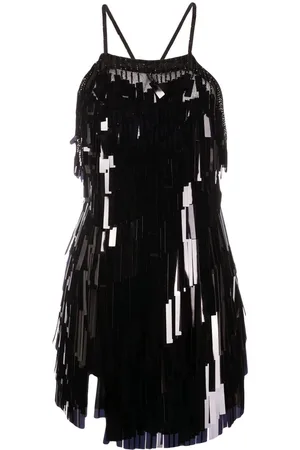 The Attico Sequin-embellished fitted dress