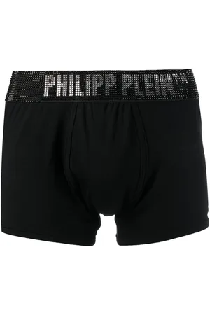 Philipp Plein Stones rhinestone-logo boxers