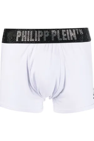 Philipp Plein Stones rhinestone-logo boxers