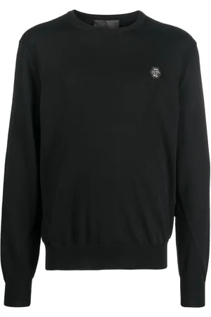 Philipp Plein Logo patch merino wool jumper