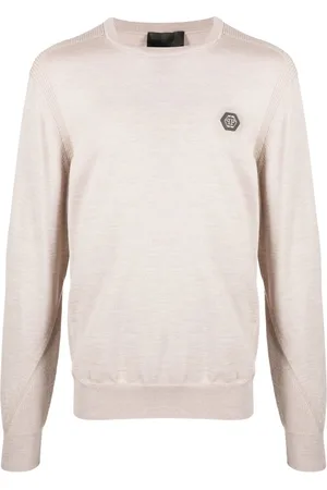 Philipp Plein Logo patch merino wool jumper