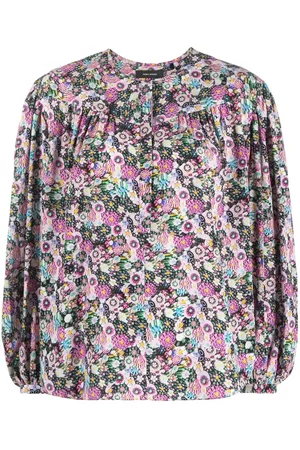 Isabel Marant Floral-print long-sleeve blouse