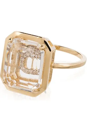 Mateo 14kt C initial ring