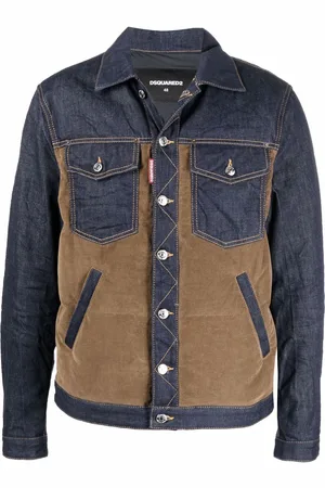 Dsquared2 Panelled denim corduroy jacket