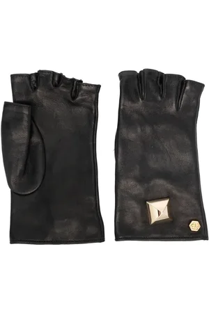 Philipp Plein Stud-embellished driver gloves