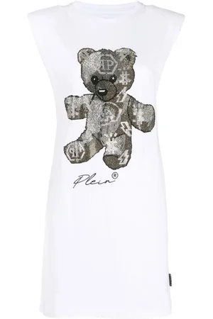 Philipp Plein Crystal-embellished T-shirt dress