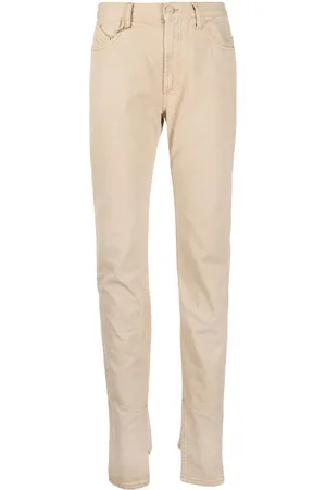 The Attico Slit-hem straight-leg jeans