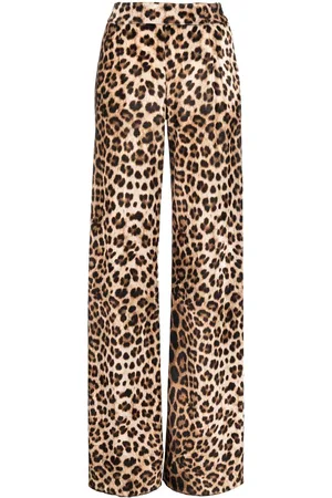 Philipp Plein Leopard-print flared trousers