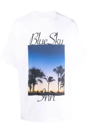 BLUE SKY INN Palm tree-print cotton T-shirt