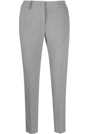 PESERICO SIGN Cropped cigarette trousers