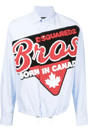 Dsquared2 Logo-patch long-sleeve shirt