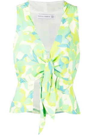 FAITHFULL THE BRAND Tahani front-tie top