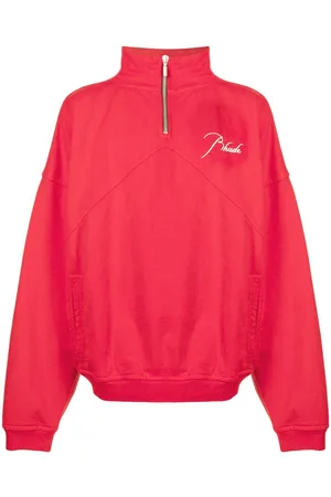 Rhude Embroidered half-zip sweatshirt