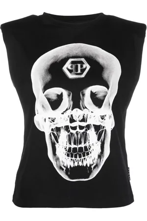 Philipp Plein Graphic-print sleeveless top