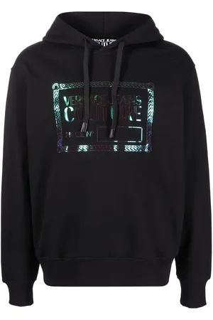 VERSACE Logo-print hoodie