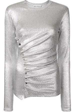 Paco rabanne Draped button blouse