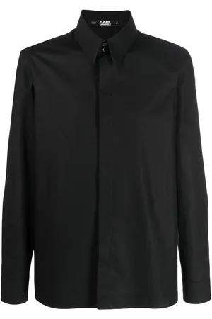 Karl Lagerfeld Button-up poplin shirt