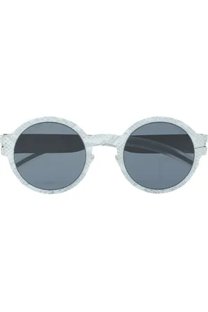MYKITA Snake-print round sunglasses