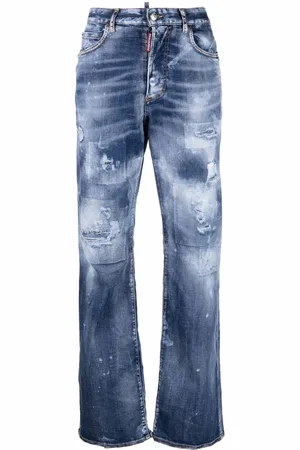 Dsquared2 High-waisted tie-dye jeans