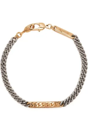 CAPSULE ELEVEN Engraved-logo chain bracelet